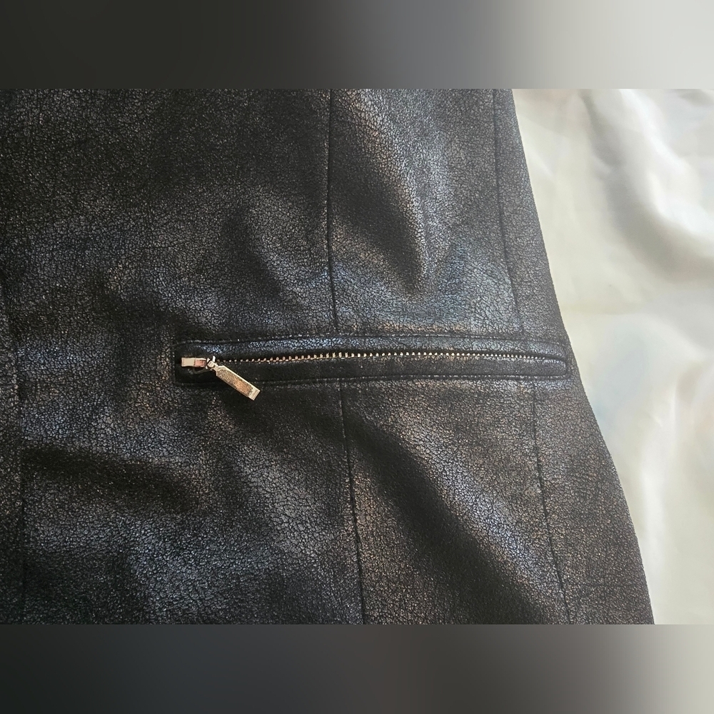 Worthington Black Faux Suede Cardigan Jacket Size M - Picture 6 of 6